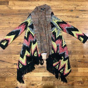 Forever 21 Long Flowy Sweater with Fringe